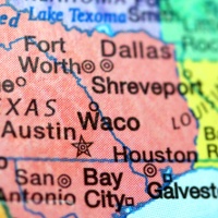 Map of Waco, Texas